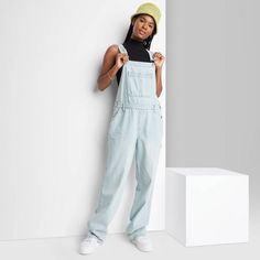 Baggy Overalls, Shipt Shopper, Denim Overalls, Light Wash Denim, Wild Fable, Harem Pants, Fitness Fashion, Full Length