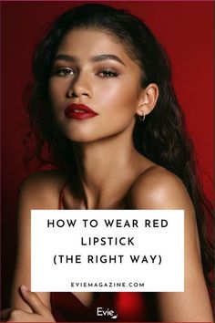 Makeup Looks For Black Dress Red Lips, Red Carpet Red Lipstick, Red Lip Daytime Look, Brown Eyeshadow With Red Lips, Dark Red Lipstick Wedding Makeup, Red Lipstick Makeup Olive Skin, Red Lips Green Eyes, Formal Makeup With Red Lipstick, Red Lip Tan Skin