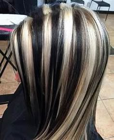 paul mitchell dark brown hair with chunky highlights Google Search # ... Chunky Blonde Highlights, Brown Hair With Blonde Highlights, Color Images, Hair Stylies, Black And Blonde