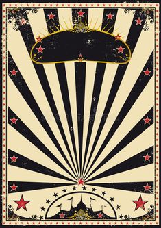 an old circus poster with stars and a crown on it royalty illustration stock images, clipping