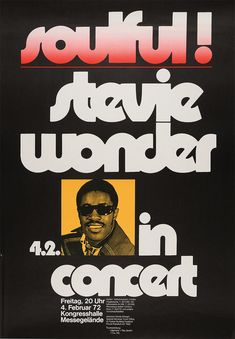 a concert poster with the words, you're slave wonder 42 in concert on it