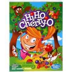 the front cover of a children's game called hilo cherryo on display in a store