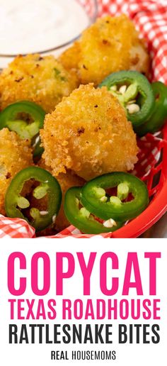 copycat texas roadhouse rattlesnake bites with peppers and jalapenos