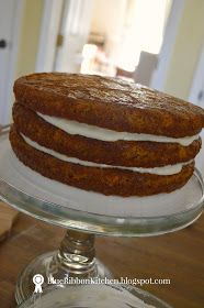 a stack of cake sitting on top of a glass plate