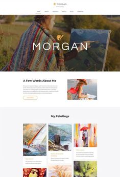 the wordpress website design for morgan