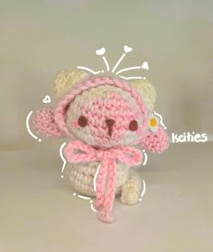 Cat in a My Melody Costume: Enjoy making this #Crochet interactive pattern by kcities (@kcities) only on @ribblrit with unique tools - Free App available! Get this pattern now and start crafting!