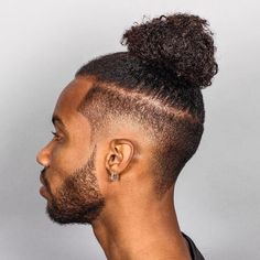 Man Ponytail, Timeless Hairstyles, Undercut Hairstyle, Black Men Haircuts, Top Knot Hairstyles