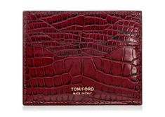 Vivian Lau Tomford Bags, Leather Toms, Inside My Bag, Alligator Skin, Tom Ford Men, Luxury Wallet, In My Bag