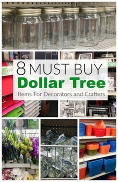 the 8 must buy dollar tree items for decorating and crafters in this post