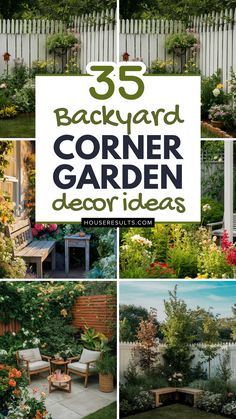 backyard corner garden decor ideas that are easy to do