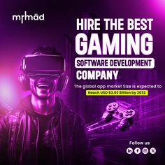 💥 Hire the Best Gaming Software Development Company 🎮  The gaming industry is booming, and with it, the demand for high-quality gaming software is skyrocketing! The global gaming app market is projected to reach USD $3.02 Billion by 2032. As technology evolves, the gaming experience is becoming more immersive and engaging, and now is the perfect time to invest in game development.  Why Hire a Top Gaming Software Development Company?  Expertise in Cutting-Edge Technologies: Leverage the latest in AR, VR, and AI to create innovative gaming experiences. Custom Game Solutions: Tailored to your vision, from game mechanics to visuals and audio.  Top 5 Gaming Software Trends in 2024:  Augmented Reality (AR): Revolutionizing mobile and location-based games. Virtual Reality (VR): Immersive gaming Gaming Industry, Ar Vr, Game Mechanics, Top Game, Game Development, Augmented Reality, Virtual Reality, Software Development, Software