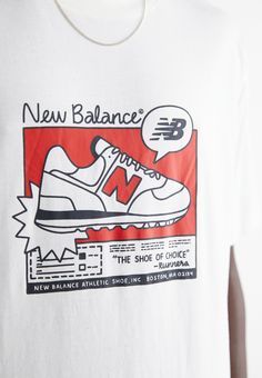 New Balance RELAXED TEE - Potiskana majica - sea salt New Balance Shirt, New Balance Shoes, Sea Salt, Shirt Design, New Balance, Tshirt Print, Print T Shirt, Salt