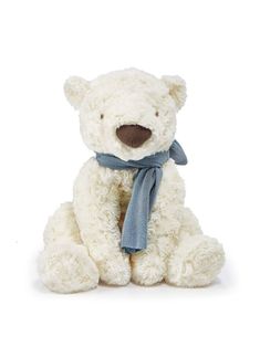 Polar Bear with Arctic Blue Scarf Weston Table Polar Bear Plush, Jellycat Stuffed Animals, Hugs And Cuddles, Snow Goose, Knotted Beanie, The Aviator, Cute Plushies, Arctic Blue, Cuddly Toy