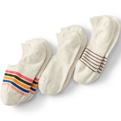 These no-show socks are a no-brainer! They work with a variety of shoes, like flats, athletic shoes, dress shoes and more. The silicone on the heel provides a no-slip fit, plus they’re made with arch support for ultimate comfort. Accessories Guide, Swim Gifts, Sock Drawer, Sock Packs, Gift Business, Embroidery Shop, Sock Shop, No Show Socks, Navy Stripes