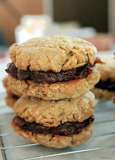 three cookies stacked on top of each other