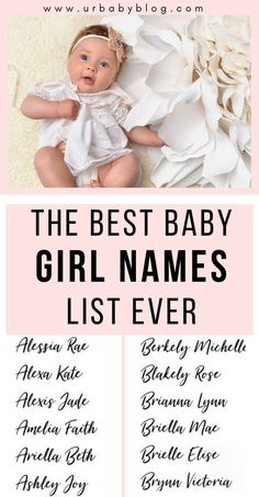 the best baby girl names list ever