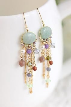 Craft ideas 1698 - Pandahall.com Trending Earrings 2023, Beaded Dangle Earrings, Earring Patterns, Diy Schmuck, Bijoux Diy, Hand Made Jewelry, Jewelry Projects, Jewelry Tutorials