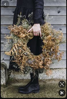 Wreaths Winter, Dried Wreath, Sustainable Christmas, Flower Wreaths, Natural Wreath, Ivy House