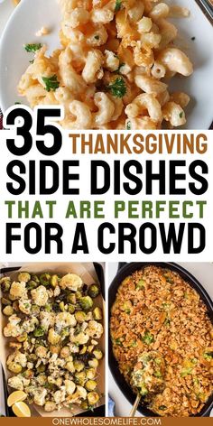 collage of Thanksgiving side dishes. Thanksgiving Side Recipes Easy, Easy Side Dish Thanksgiving, Insta Pot Thanksgiving Sides, Side Dish Salads Simple, Side Dish Thanksgiving Easy, Easy Thanksgiving Sides Make Ahead, Side Dishes For Friendsgiving, Croc Pot Sides, Thanksgiving Dishes For A Crowd