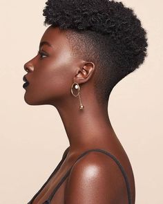 Tapered Cut Natural Hair, Ebony Hairstyles, Natural Hair Mohawk, Black Haircuts, Short Afro Hairstyles, Short Natural Haircuts, Cabello Afro Natural, Short Black Hair