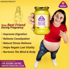 Ghee Creative Ads, Gir Cow, Cow Ghee, Relieve Constipation, Social Media Advertising Design, Pregnancy Care, Business Idea, Improve Digestion, Creative Ads