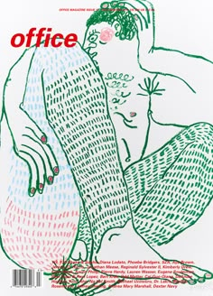 the cover of office magazine with a drawing of a naked woman