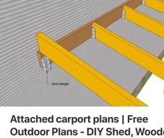 the diagram shows how to attach carport plans i free outdoor plans - diy shed, wood