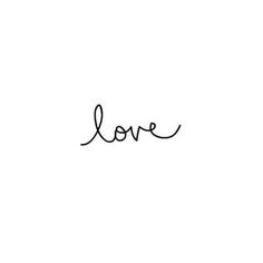 the word love written in cursive handwriting