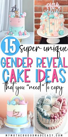 the top ten unique gender reveal cake ideas that you need to copy