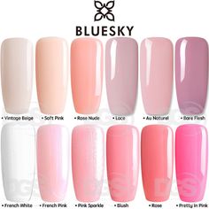 Bluesky MOST WANTED 2018 Nudes & Pinks UV LED Soak Off Gel Nail Polish 10ml Opi Berlin There Done That Gel, Kiera Sky Gel Polish Colors, Rimmel Nude Nail Polish, Cheap Nail Polish, Rimmel London Nail Polish, Mavala Nail Polish Swatch, Bluesky Gel Polish, Soak Off Gel Nails