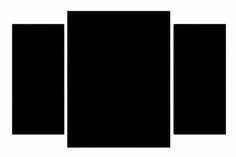 black squares are arranged in the shape of rectangles on a white background illustration