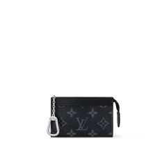 Key Pouch Voyage Monogram Eclipse Canvas - Men - Gifts | LOUIS VUITTON ® Louis Vuitton Taschen, Folded Notes, Sac Louis Vuitton, Louis Vuitton Keychain, Louis Vuitton Key Pouch, How To Fold Notes, Key Pouch, Louis Vuitton Official, Lucky Day