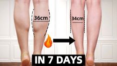 the legs and feet are shown with measurements for each person in 7 days or 3 minutes