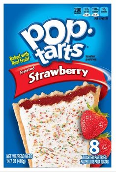 pop tarts blueberry cake mix with frosting and sprinkles on it