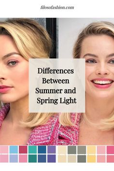 Light Summer Vs Light Spring Light Spring Colors To Avoid, Light Spring Brunette, Cool Summer Color Combinations, Light Spring Vs Light Summer, Light Spring Fall Outfits, Light Spring Aesthetic, Light Spring Neutrals, Light Summer Color Analysis, Light Summer Celebrities