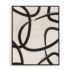 an abstract black and white tile with curved lines in the center, against a white background