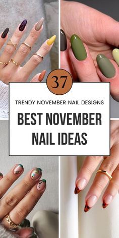 Warm Nail Colors, Nail Art Trendy, November Nail, Fall November, Nails Autumn, Autumn Tones