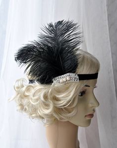 The Great Gatsby 20's  Pearls flapper Headpiece, Vintage Inspired, Bridal 1920s Headpiece Rhinestone 1920's Party, Great Gatsby Headpiece, Pearl Applique, Gatsby Hair, Flapper Headpiece, Gatsby Headpiece, Gatsby Headband, 1920s Headpiece, Crystal Bridal Headpiece