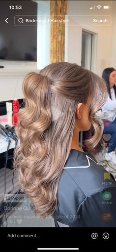 Birthday Hair, Dance Hairstyles, Fancy Hairstyles, Hoco Hair, Bridal Hair And Makeup, Formal Hairstyles