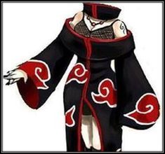 Naruto Outfits Design, Anime Clothing, Akatsuki Outfit Ideas, Ninja Outfit Design Male, One Piece Outfit Ideas, Outfits Inspired By Naruto, Naruto Oc Outfit Ideas, Kunai Drawing, Naruto Female Oc Outfits