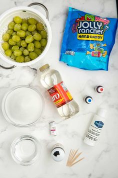 the ingredients to make an ice cream dessert include grapes, milk, sugar and yogurt