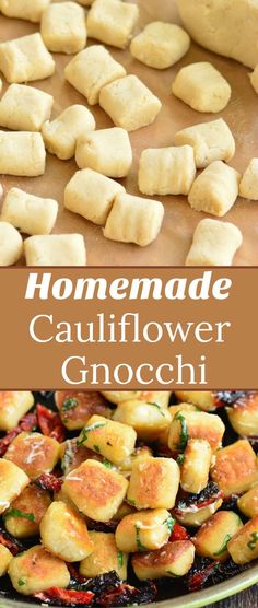 homemade cauliflower gnocchini is an easy and delicious appetizer