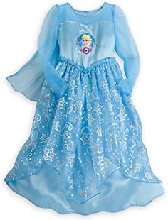 New Disney Store Frozen Elsa Nightgown Fashion Girls Clothing. [$44.95] fashionsguide offers on top store Princess Nightgowns, Girls Nightgown, Disney Pajamas, Frozen Princess, Dress Up Costumes