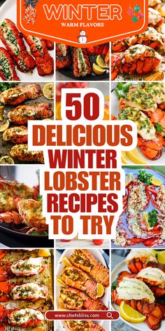 the cover of winter cookbook shows lobsters and other seafood