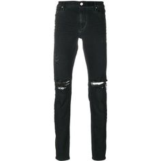 Rta ripped knee jeans ($442) ❤ liked on Polyvore featuring men's fashion, men's clothing, men's jeans, pants, jeans, men, black, mens distressed jeans, mens ripped jeans and mens jeans Men’s Black Jeans, Black Ripped Jeans Men, Black Jeans Ripped, Black Jeans For Men, Mens Distressed Jeans, Mens Ripped Jeans, Ripped Jeans Black, Ripped Black Jeans, Zara Man Jeans