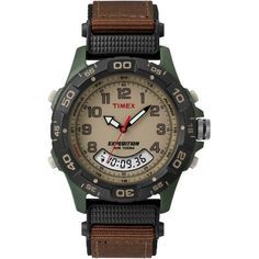 Timexs Expedition Combo Classic Analog Watch is returning to its roots with Trail Series, a collection of casual analog and digital watches. Capturing key style elements from the best-selling Expedition watches over the past ten years the result is a collection of bold, rugged design combined with lightweight yet durable materials and easy-to-use technology. Size: One Size.  Color: Brown.  Gender: male.  Age Group: adult. Outdoor Watches With Date Display, Round Dial, Casual Watches With Subdials For Outdoors, Outdoor Watch Accessories With Analog Display, Casual Watches With Subdials For Outdoor Activities, Everyday Chronograph Watch With Analog Display, Digital Watch With Subdials For Outdoor Activities, Casual Watch Accessories With Analog Display For Everyday Use, Adjustable Chronograph Watch With Round Dial, Outdoor Analog Display Watches