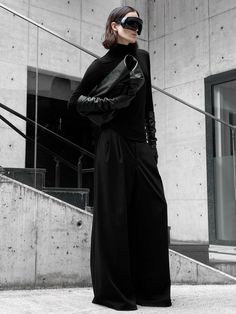 #rickowens  #avantgardefashion #avantgarde #darkwear #darkstyle #deconstructedfashion #avantgardestyle #rickowensonline #balenciaga #maisonmargiela Total Black Outfit, Goth Babe, Deconstruction Fashion, Rick Owens Shoes, Black Outfits, Total Black, Avant Garde Fashion, Dark Wear