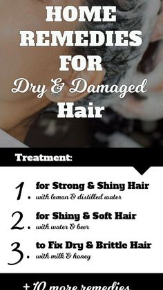 Natural Hair Repair, Soft Shiny Hair, Homemade Hair Treatments, Thick Hair Remedies, Diy Hair Mask For Dry Hair, Avocado Hair Mask, Repair Damaged Hair, Natural Things, Dry Brittle Hair