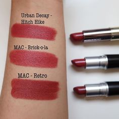 Mac Lipstick Retro, Retro Mac Lipstick, Mac Brick O La, Lipstick As Blush, Retro Lipstick, Makeup Shopping List