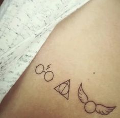 a harry potter tattoo on the stomach